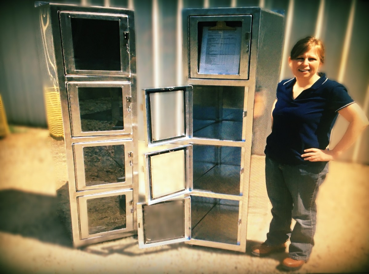 Aluminum lock boxes for paper mill water plant