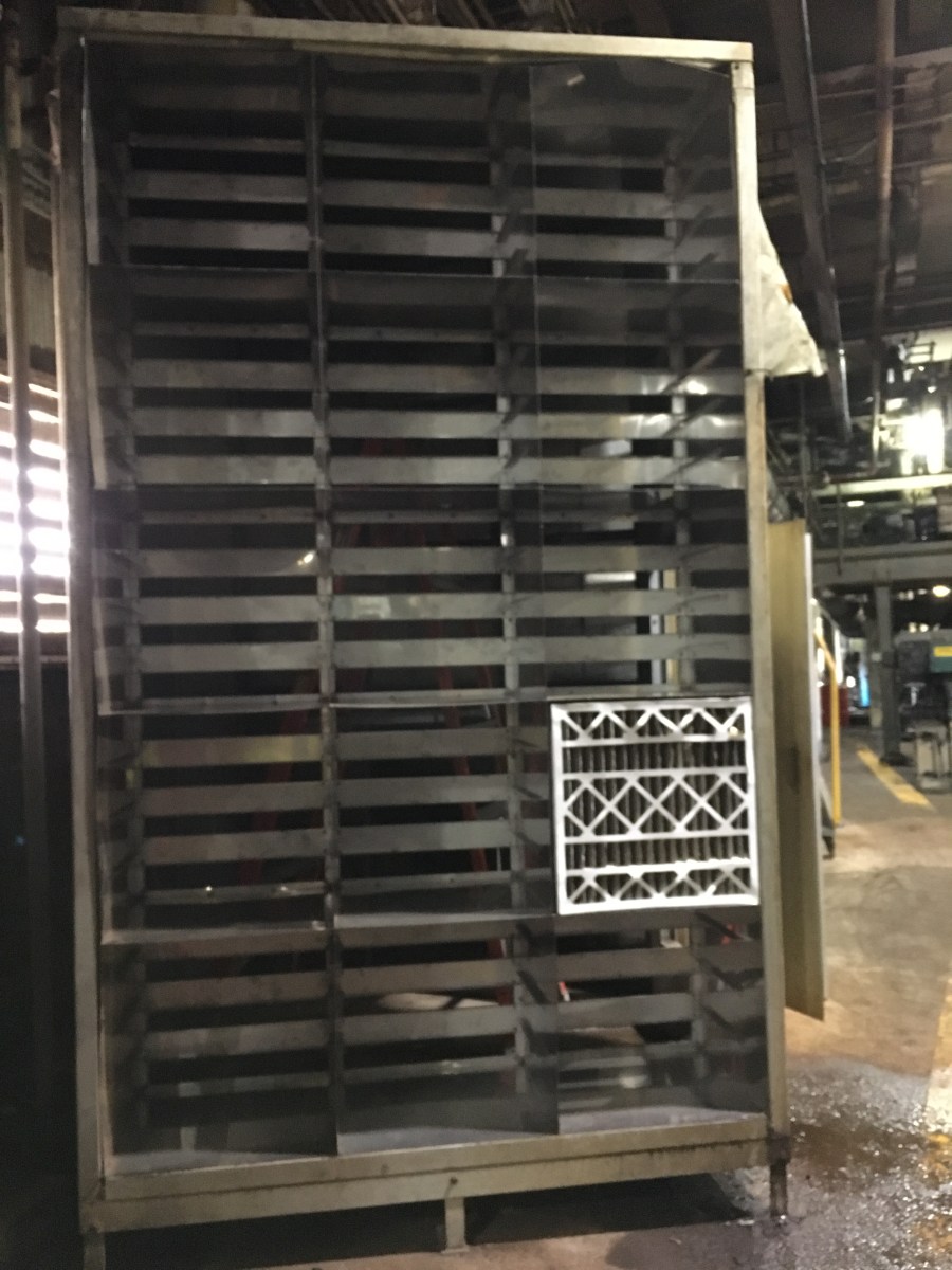 Stainless steel filter rack at IP Mansfield