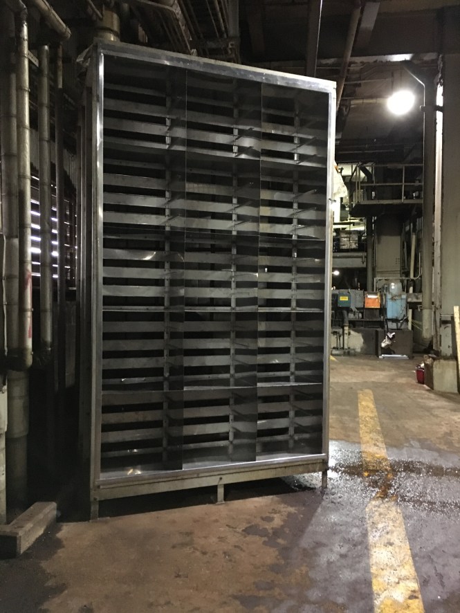 Stainless steel filter rack at IP Mansfield