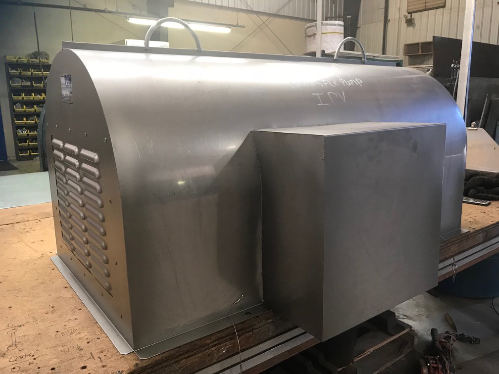 Stainless steel motor and coupling cover