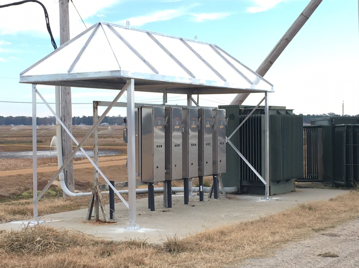 Electrical control switches awning